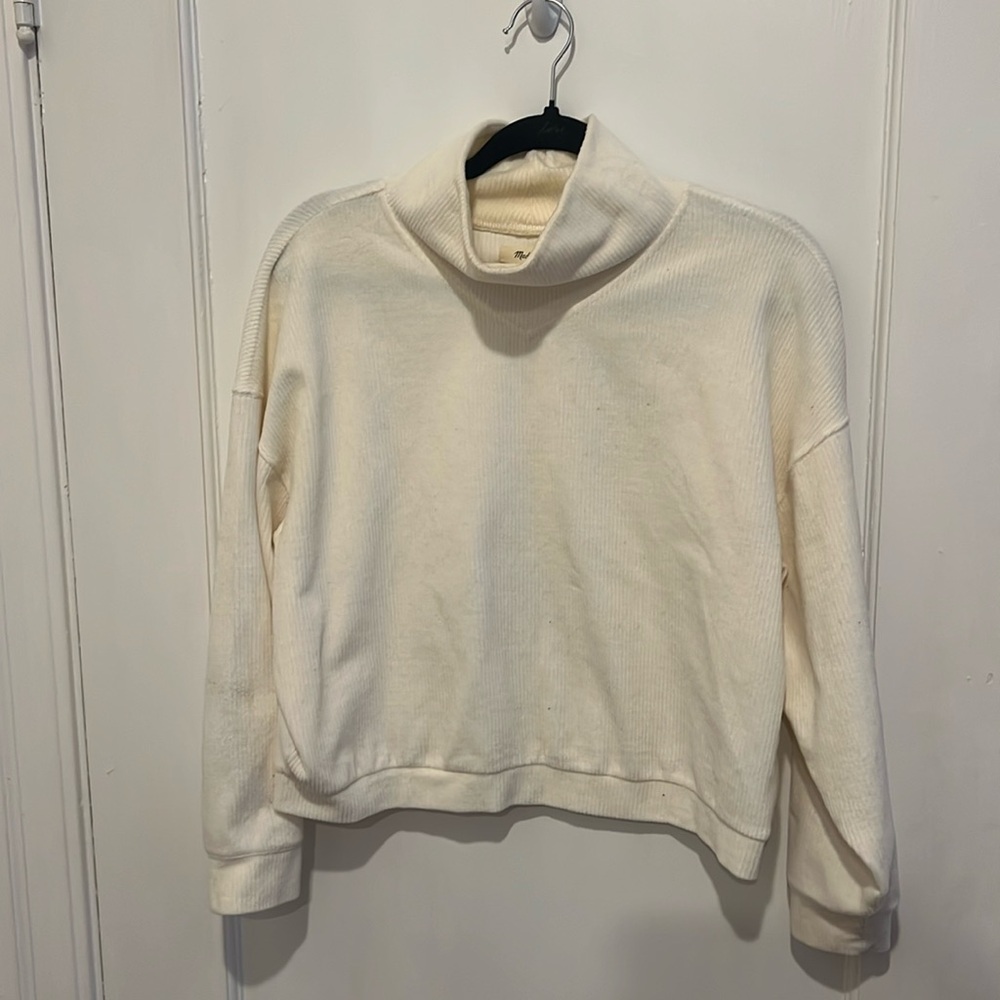 Madewell Cream Turtle Neck